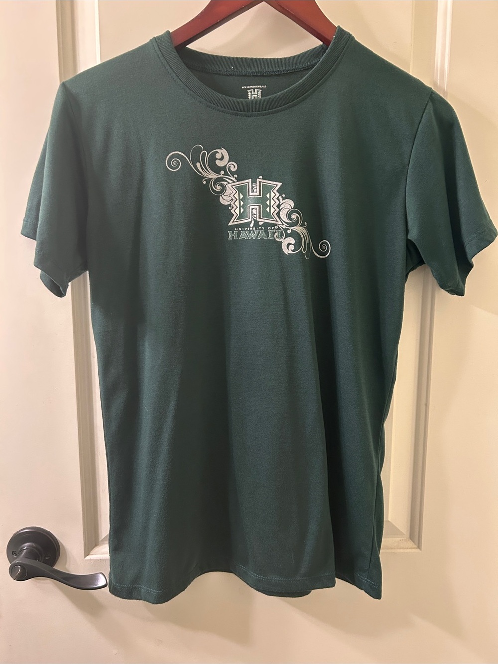 University of Hawaii H Logo Short-Sleeve Tee - Forest Green, Sz M